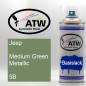 Preview: Jeep, Medium Green Metallic, 5B: 400ml Sprühdose, von ATW Autoteile West.